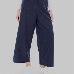 American Apparel Chicago Ankle Navy Culotte Pant